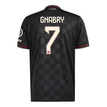 Bayern Munich Serge Gnabry #7 Maglia Gara Terza Repliche 2025-26 Maniche Corte